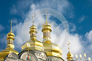 Kiev-Pecherskaya Laura. Cupola of Orthodox church