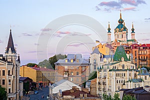 Kiev, Ukraine, Andriyivskyy Descent street in the Old town