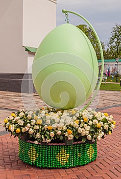 KIEV, UKRAINE - APRIL17:Easter eggs at Ukrainian festival of Easter eggs