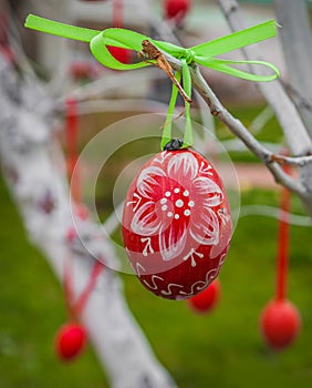 KIEV, UKRAINE - APRIL17:Easter eggs at Ukrainian festival of Easter eggs