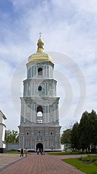 Kiev, Ukraine, bell tower of Sofiyiskiy cathedral