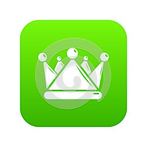 Kievan rus crown icon green vector