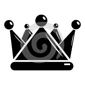 Kievan rus crown icon, simple black style