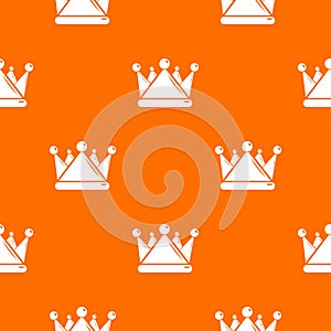 Kievan rus crown pattern vector orange