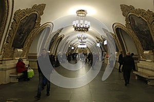 Metro station Kievskaya Ring. Main hall.