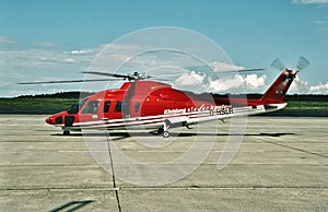 Kik Sikorsky S-76A D-HSLA CN 760205 taken at  Kessel Airport  Germany KSFEDVK on August 19 , 2006