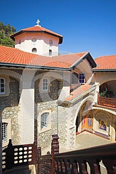 Kikkos Monastery in moutains of troodos photo