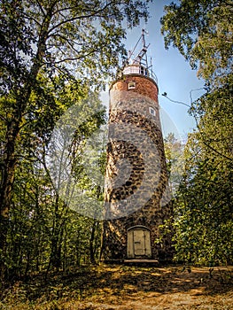 Kikut Lighthouse, Wolin island, Poland