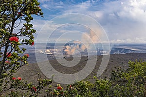 Kilauea Caldera Volcano on the Big Island Hawaii