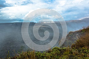 Kilauea Caldera in the Volcanoes National Park, Big Island, Hawaii