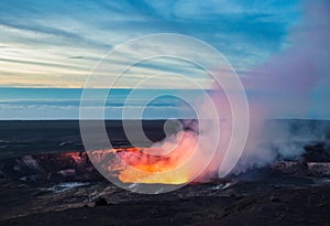 Kilauea Crater, Hawaii Volcanoes National Park, Big Island, Hawaii