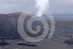 Kilauea Volcano Crater, Hawaii