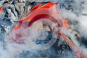 Kilauea Volcano Lava Flow