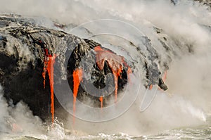 Kilauea Volcano Lava Flow photo