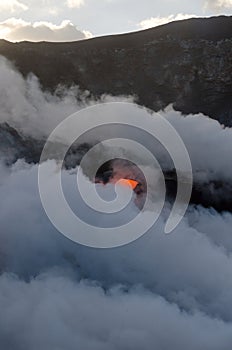 Kilauea volcano lava flow, Hawaii