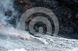 Kilauea volcano lava flow, Hawaii