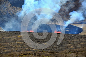 Kilauea, Volcano in Volcanoes National Park on Big Island, Hawaii