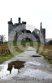 Kilchurn Castle in Loch Awe, Highlands, Scotland