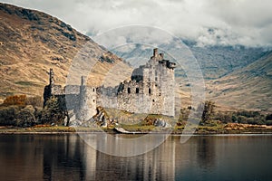 Kilchurn Castle on Loch Awe in Scotland