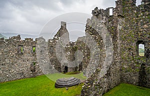 Kilchurn Castle, ruins near Loch Awe, Argyll and Bute, Scotland.