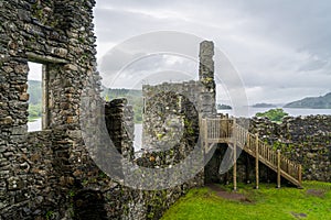 Kilchurn Castle, ruins near Loch Awe, Argyll and Bute, Scotland.