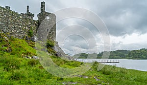 Kilchurn Castle, ruins near Loch Awe, Argyll and Bute, Scotland.