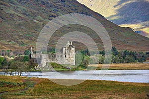 Kilchurn Castle - ruins, Scotland photo