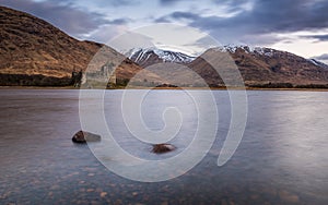 Kilchurn Castle before sunrise