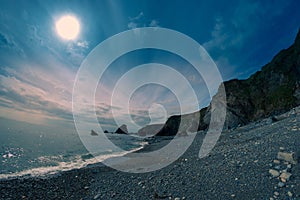 Kilfarrasy Beach Copper Coast Ireland Waterford long exposure seascape clouds