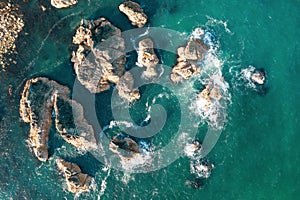 Kilfarrasy Beach Waterford coast line Ireland aerial amazing