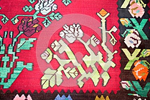 Kilim , traditional wool rug photo
