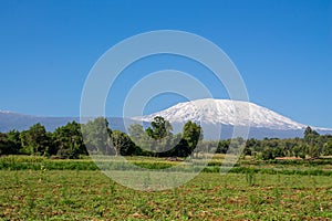 Kilimanjaro mountain in Africa, Tanzania