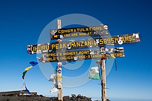 Kilimanjaro Sign in Tanzania