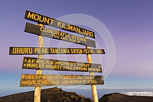 Kilimanjaro Uhuru Peak