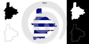 Kilkis outline map