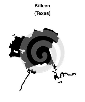 Killeen outline map