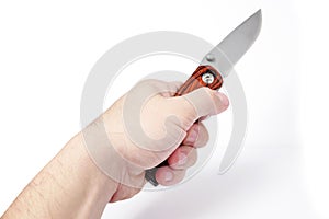 The killer attacks with a knife