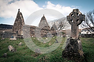 Kilmalkedar church. Dingle Peninsula. Ireland