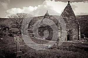 Kilmalkedar church. Dingle Peninsula. Ireland