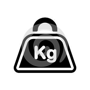 Kilo icon vector isolated on white background, Kilo sign , warning symbol