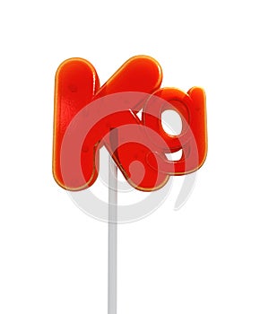 Kilo symbol lollipop photo