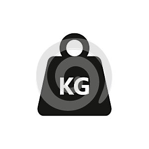 Kilogram weight graphic black icon photo
