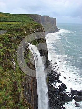 Kilt rock waterfall