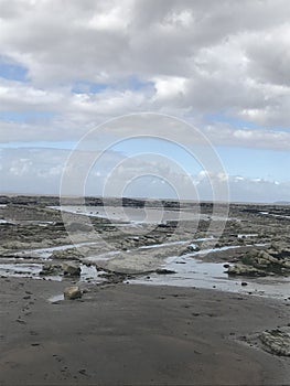 Kilve Beach Landscape , Somerset, England, UK