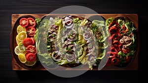 Kim Jung Gi Inspired Salad Platter: A Rich And Immersive Carnivalcore Delight