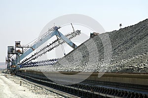 Kimberlite heap at the Cullinan mine, South Africa