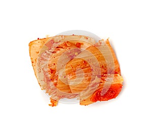 Kimchi Isolated, Red Kimchee, Spicy Kim Chi, Hot Fermented Napa Cabbage, Traditional Jimchi