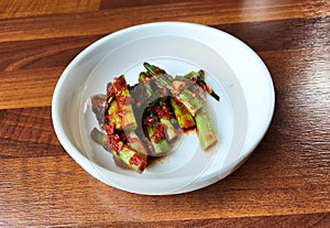 Kimchi pa is a side dish from South Korea made from fermented green onions