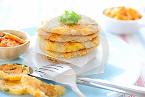 Kimchi Potato Pancakes