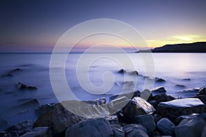 Kimmeridge Bay sunset